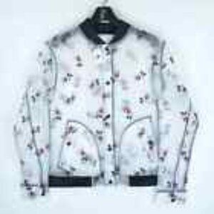 Disney Parks Mickey Transparent Rain Jacket Snap Buttons Size XXL /W FREE GIFT